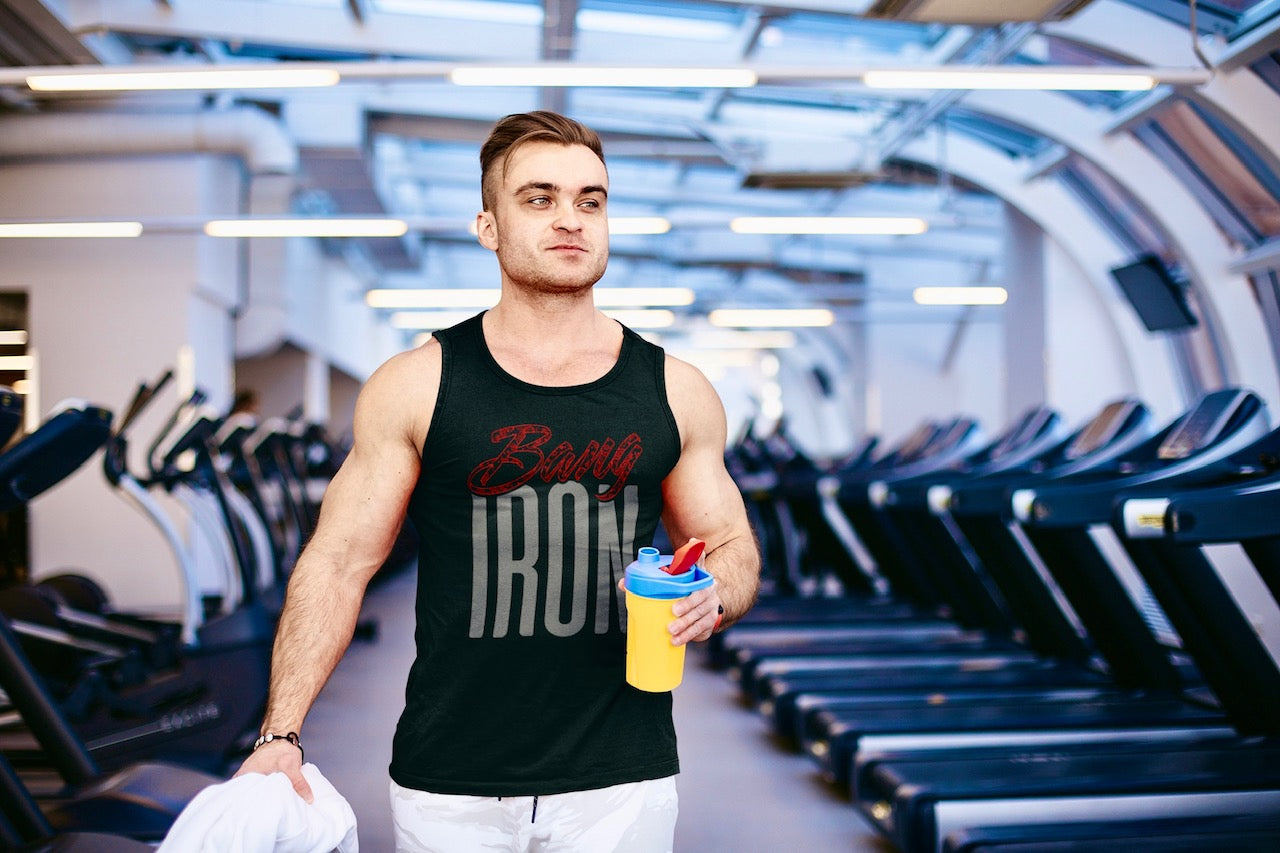 Bang iron red bandana print tank