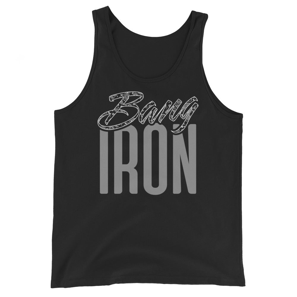 Bang iron white bandana print tank