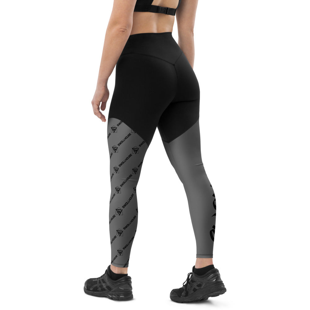 Gray Sports Leggings