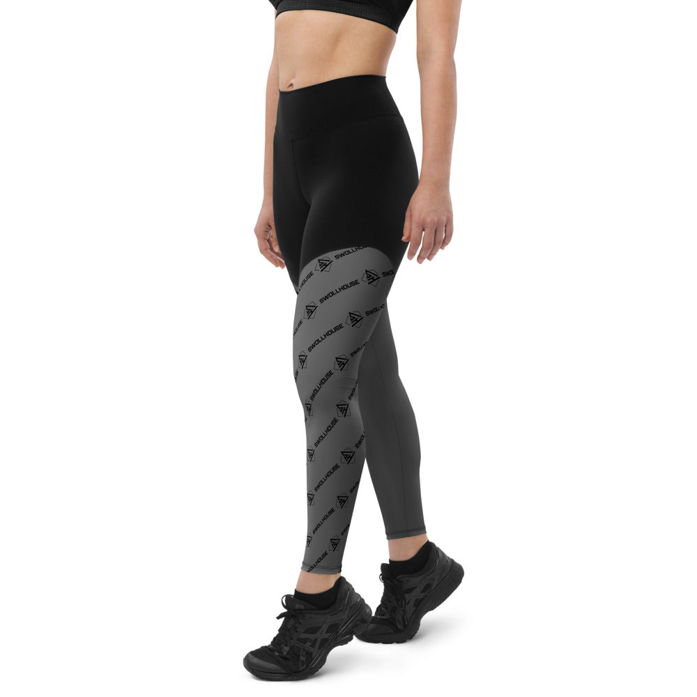 Gray Sports Leggings