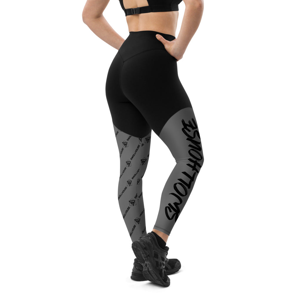 Gray Sports Leggings