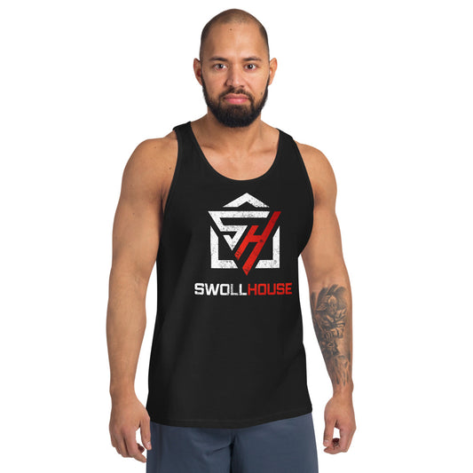 White/Red Logo Tank