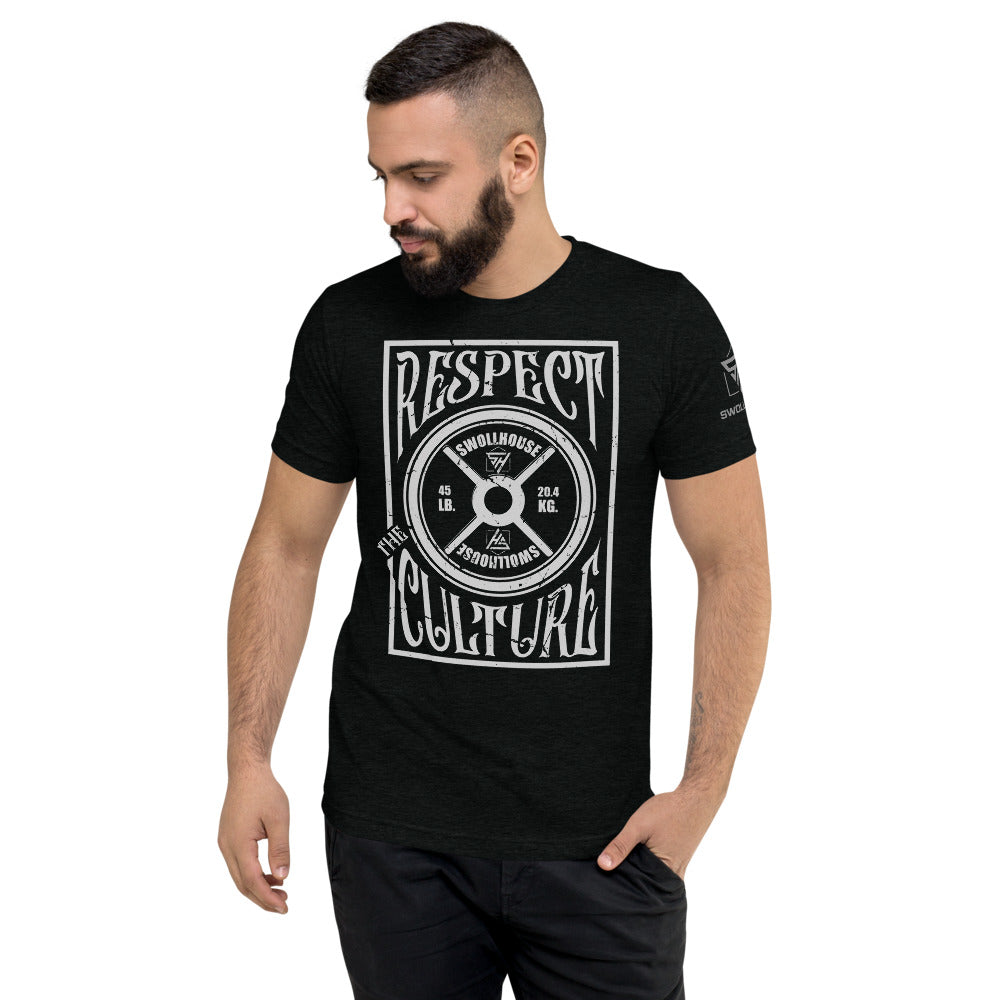 Respect the culture triblend shirt black