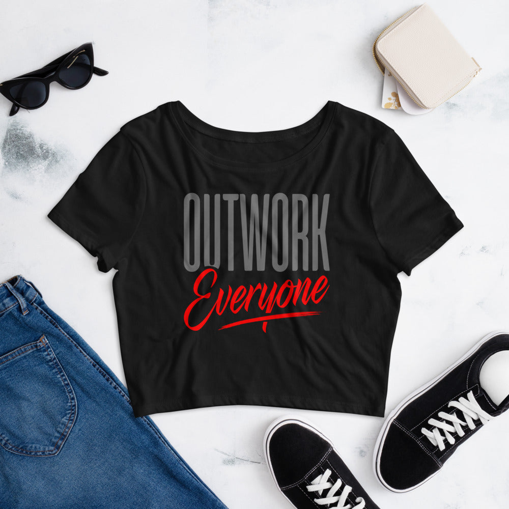 Outwork everyone fitted crop top